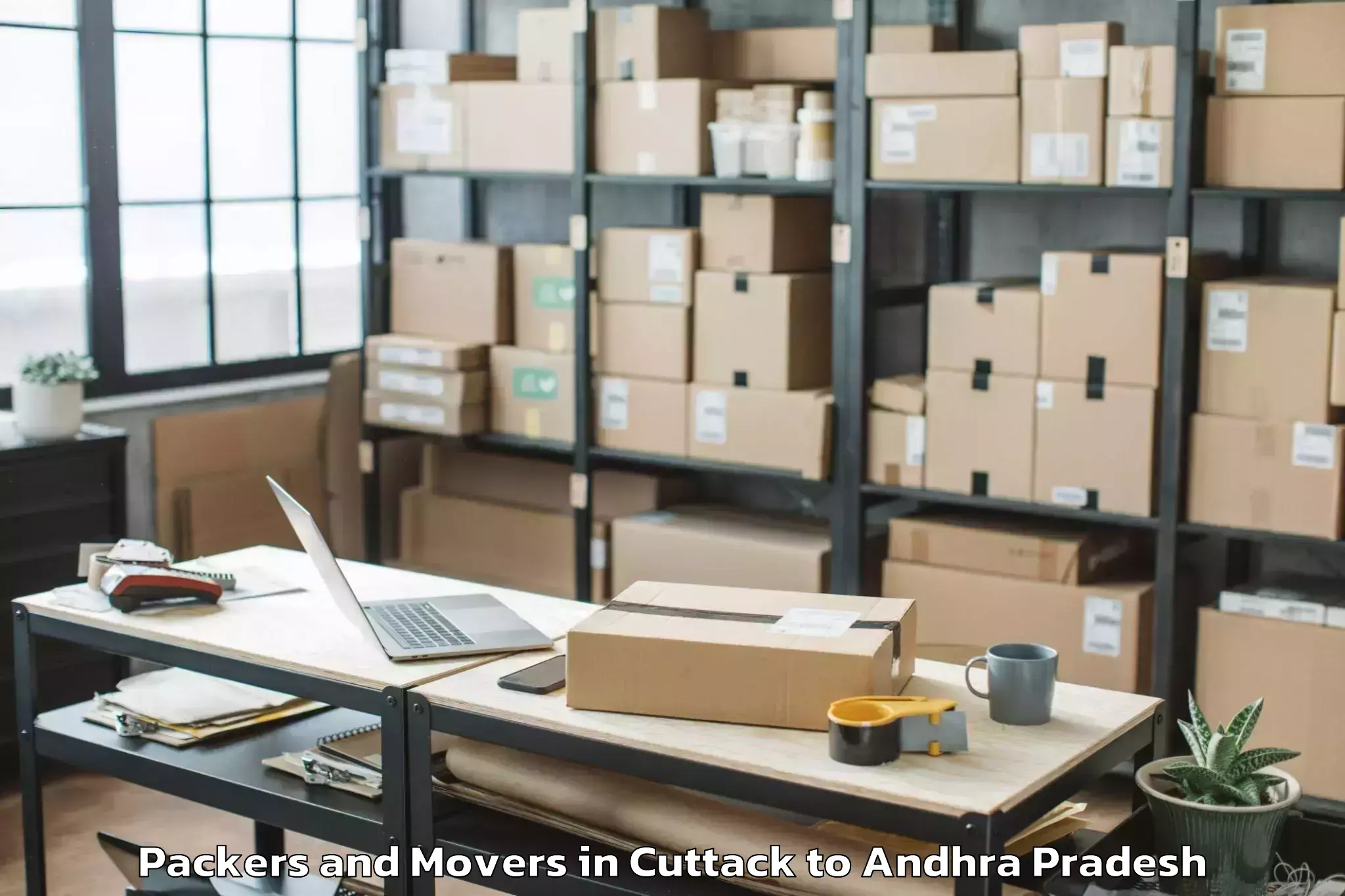 Quality Cuttack to Yelamanchili Packers And Movers